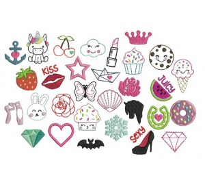 Stickdatei- ITH Lippenbalsam oder USB Stick Tasche STERN